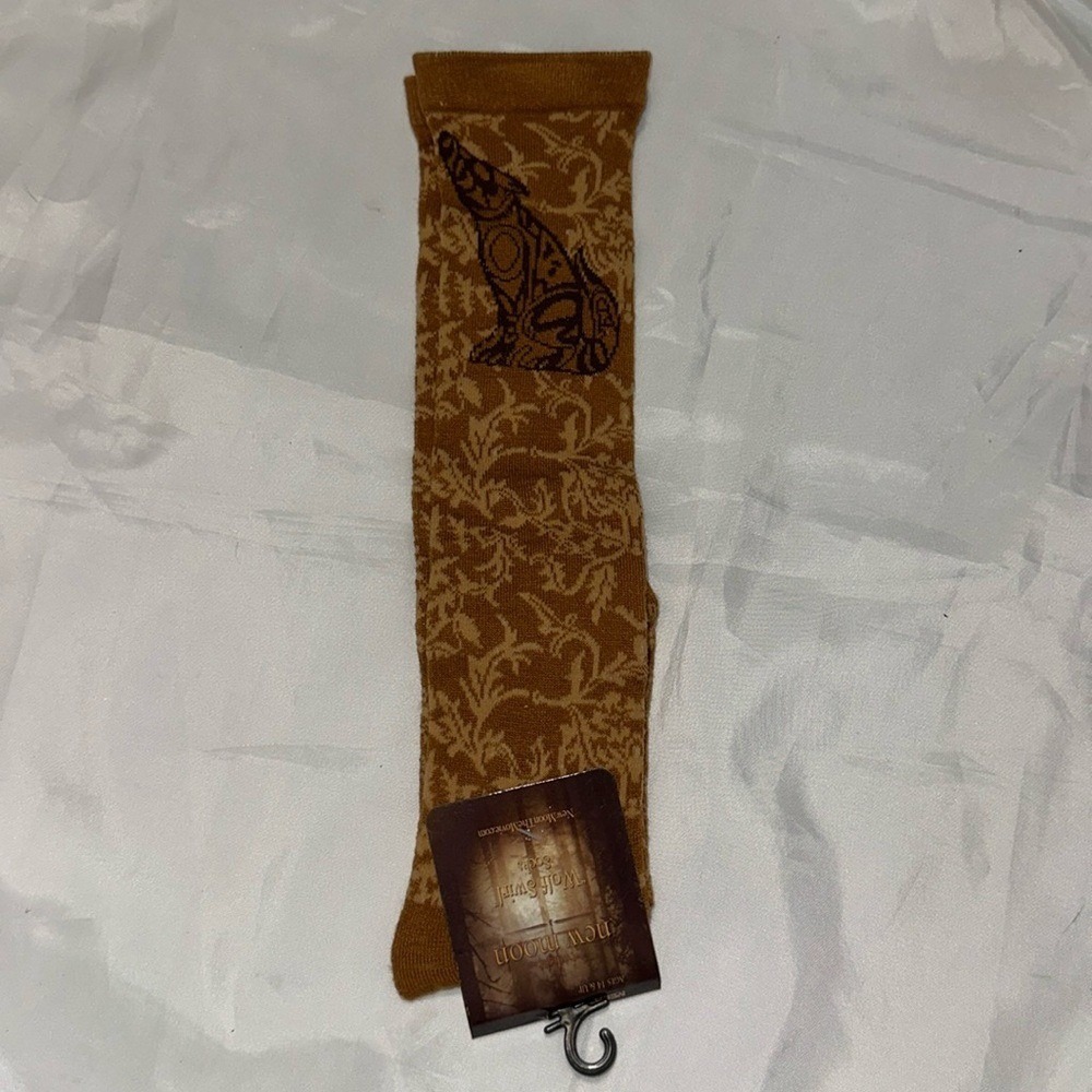 NECA Twilight Saga New Moon Wolf Swirl Socks Brown Tan Team Jacob Movie Promo